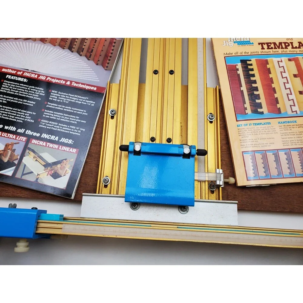 Incra Jig Fence Positioner Template Woodworking Router Dovetails Box Joint Books